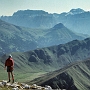 Looking across the Val di Dona from Mantel, near the Antermoia Hut.